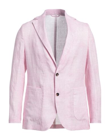 Giampaolo Man Suit Jacket Magenta Size 38 Linen