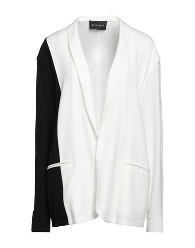 Baja East Woman Suit Jacket White Size 2 Triacetate, Polyethylene