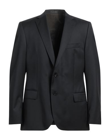 Windsor . Man Suit Jacket Black Size 42 Virgin Wool