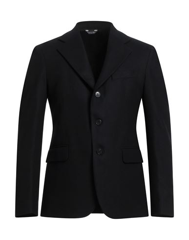 Brian Dales Man Blazer Midnight Blue Size 38 Wool, Silk, Elastane In Black