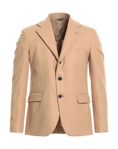 Brian Dales Man Suit Jacket Camel Size 44 Wool In Beige