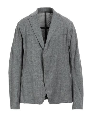 Lardini Man Blazer Grey Size 42 Linen, Silk, Polyamide, Elastane