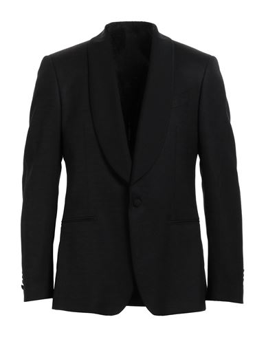 Lardini Man Blazer Black Size 40 Wool, Elastane, Mohair Wool