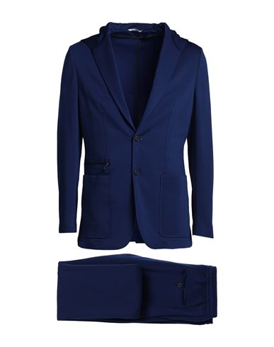 Canali Man Suit Blue Size 40 Wool, Polyamide