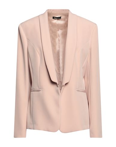 Hanita Woman Blazer Light Pink Size 12 Polyester, Elastane