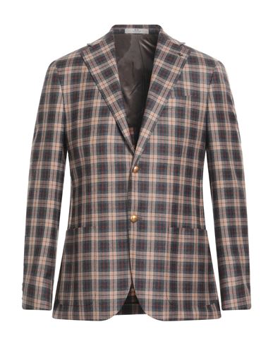 Cc Collection Corneliani Man Suit Jacket Light Brown Size 40 Virgin Wool In Beige