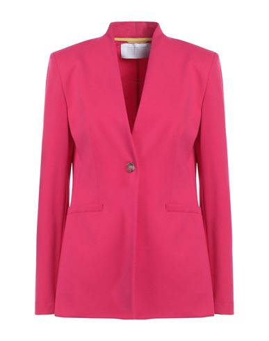 Harris Wharf London Woman Blazer Fuchsia Size 6 Viscose, Polyamide, Elastane In Pink