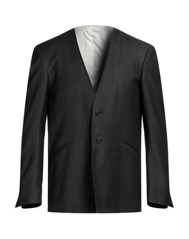 Canali Man Suit Jacket Steel Grey Size 40 Wool