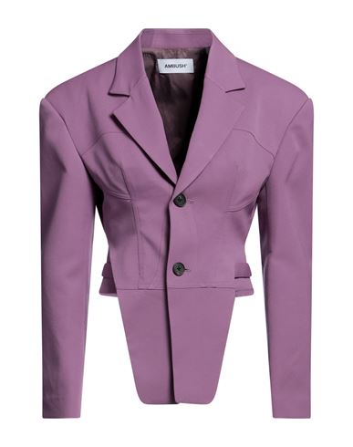 Ambush Woman Suit Jacket Purple Size 3 Wool