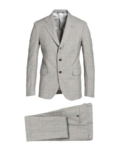 Brian Dales Man Suit Dark Brown Size 42 Wool, Linen