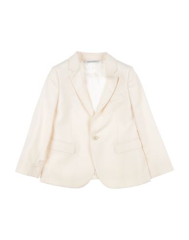 Dolce & Gabbana Babies'  Toddler Boy Suit Jacket Ivory Size 6 Virgin Wool, Silk In White