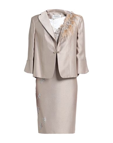 Antonio D'errico Woman Co-ord Sand Size 16 Polyester, Rayon In Beige
