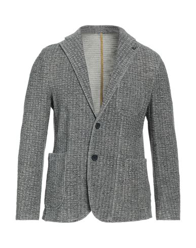 Barbati Man Suit Jacket Grey Size 34 Cotton, Polyamide, Polyester