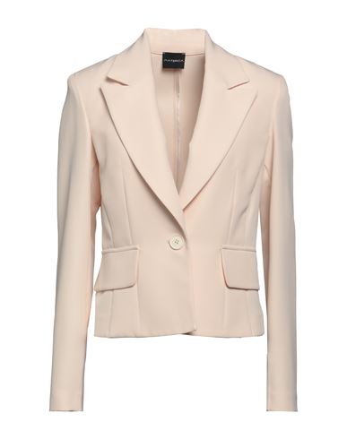 Materica Woman Suit Jacket Beige Size 8 Polyester, Elastane