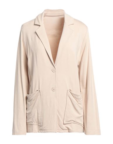 Majestic Filatures Woman Blazer Beige Size 1 Viscose, Elastane