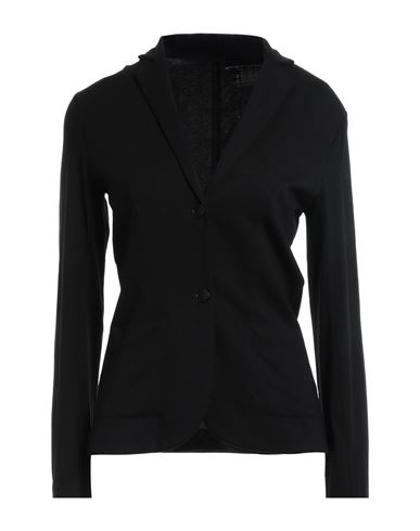 Majestic Filatures Woman Suit Jacket Black Size 1 Viscose, Elastane