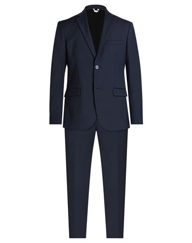 Messagerie Man Suit Navy Blue Size 44 Wool, Polyester, Elastane