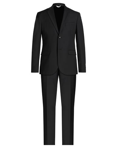 Messagerie Man Suit Black Size 36 Wool, Polyester, Elastane
