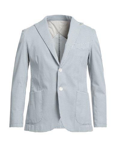 Barbati Man Suit Jacket White Size 38 Cotton, Elastane