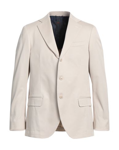Mp Massimo Piombo Man Blazer Ivory Size 38 Virgin Wool, Linen In White
