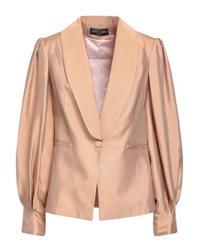 Moonshine Milano Woman Suit Jacket Copper Size 12 Viscose In Orange
