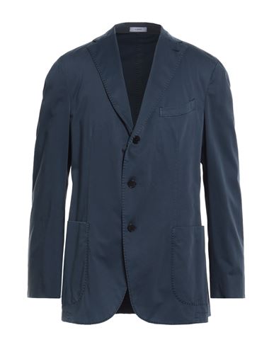 Boglioli Man Suit Jacket Navy Blue Size 44 Cotton, Elastane