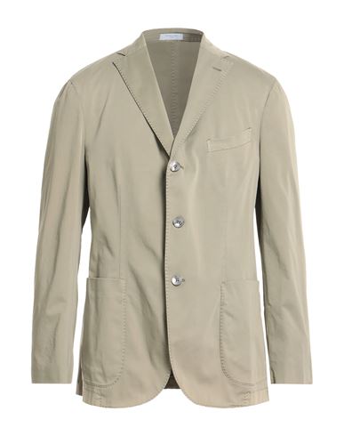 Boglioli Man Suit Jacket Military Green Size 42 Cotton, Elastane