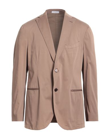 Boglioli Man Suit Jacket Khaki Size 44 Cotton, Elastane In Beige