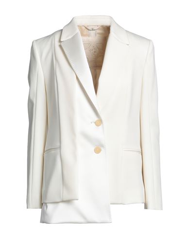 High Woman Blazer Ivory Size 4 Virgin Wool, Polyester, Elastane In White