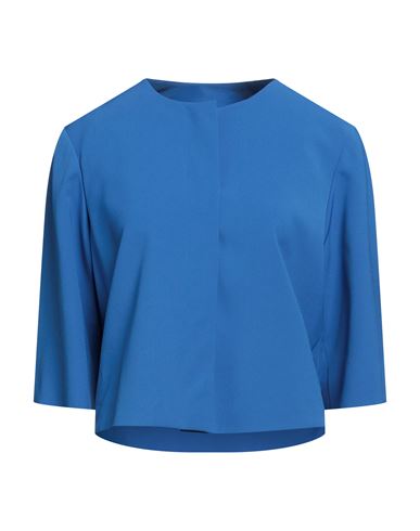 Mood Woman Blazer Blue Size 8 Polyester, Elastane