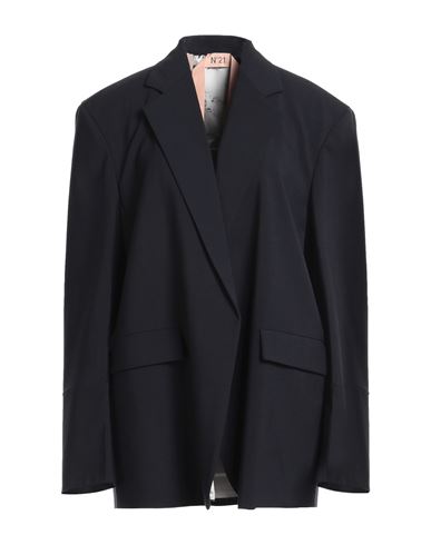 N°21 Woman Suit Jacket Midnight Blue Size 4 Polyester, Wool, Elastane