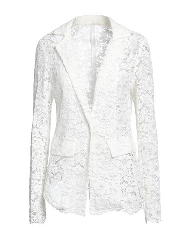Rebel Queen By Liu •jo Woman Jacket Ivory Size Viscose, Cotton, White | ModeSens