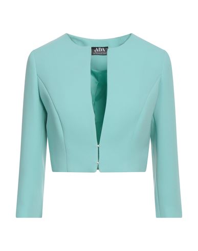 Ada Sorrentino Woman Suit Jacket Emerald Green Size 8 Silk, Polyester