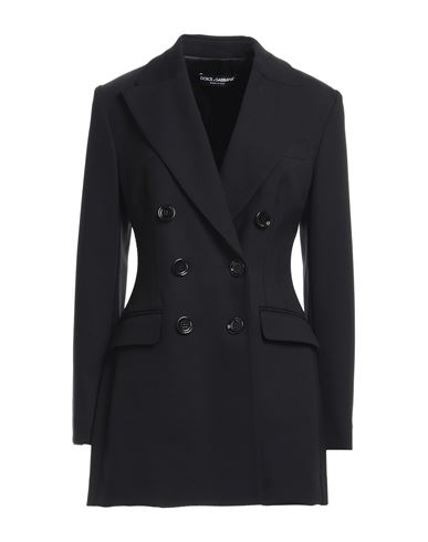 Dolce & Gabbana 'turlington' Blazer Double-breasted Structured Shoulders In Black