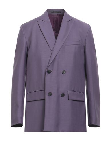 Valentino Garavani Man Blazer Mauve Size 36 Mohair Wool, Virgin Wool In Purple
