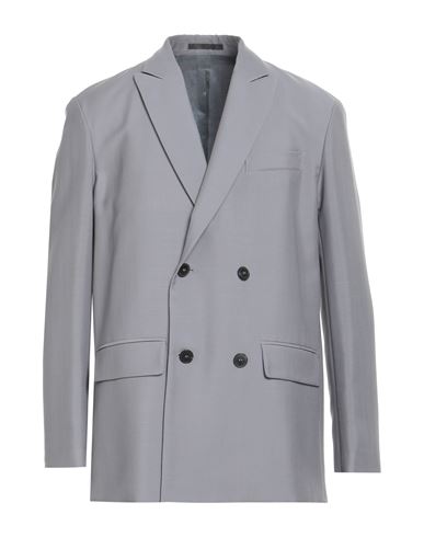 Valentino Garavani Man Blazer Light Grey Size 36 Mohair Wool, Virgin Wool