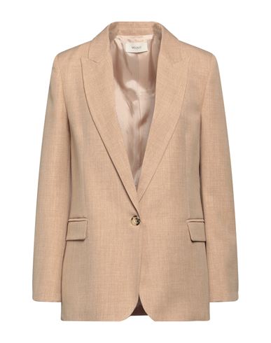 Vicolo Woman Suit Jacket Beige Size Xs Polyester