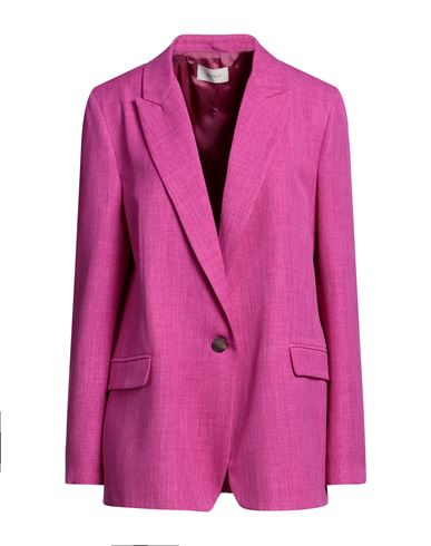 Vicolo Woman Suit Jacket Magenta Size L Polyester