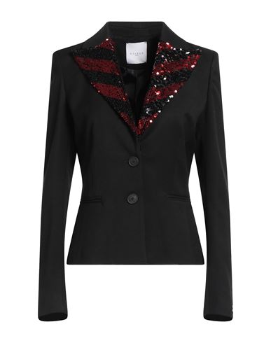 Gaelle Paris Gaëlle Paris Woman Blazer Black Size 6 Polyester, Viscose, Elastane