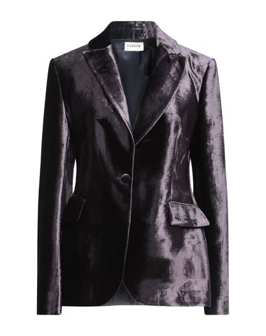 P.a.r.o.s.h P. A.r. O.s. H. Woman Suit Jacket Dark Purple Size M Viscose, Silk