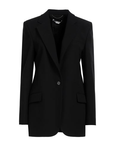Stella Mccartney Woman Blazer Black Size 2-4 Polyester, Wool, Elastane