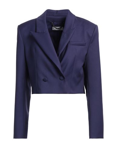 Jijil Woman Suit Jacket Dark Purple Size 2 Polyester, Viscose, Elastane
