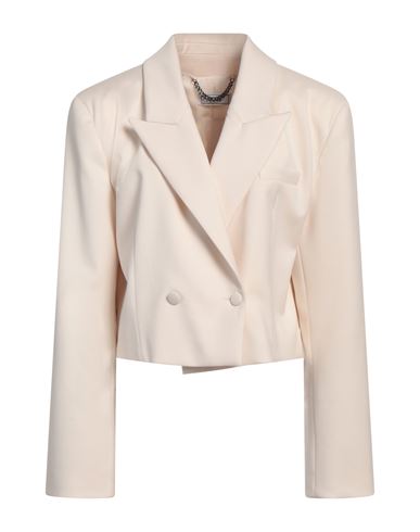 Jijil Woman Blazer Beige Size 8 Polyester, Viscose, Elastane