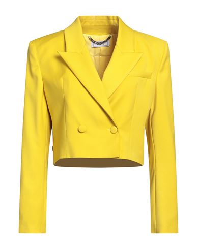 Jijil Woman Blazer Yellow Size 8 Polyester, Viscose, Elastane