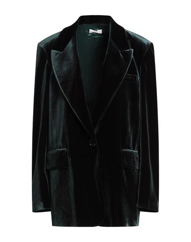 Nina 14.7 Woman Blazer Dark Green Size 12 Polyester, Elastane In Green
