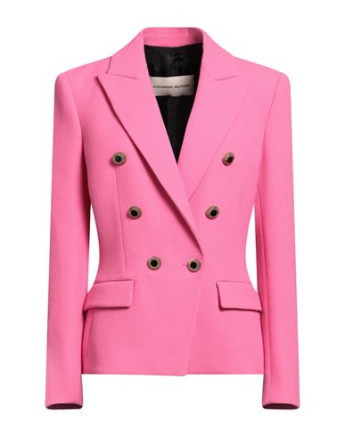 Alexandre Vauthier Woman Blazer Fuchsia Size 8 Wool, Cupro In Pink