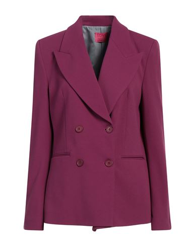 Merci .., Woman Blazer Mauve Size 4 Polyester, Viscose, Elastane In Purple