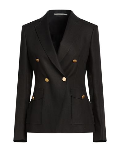 Tagliatore 02-05 Woman Blazer Black Size 4 Linen