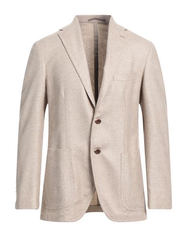 GIAMPAOLO GIAMPAOLO MAN SUIT JACKET BEIGE SIZE 42 CASHMERE