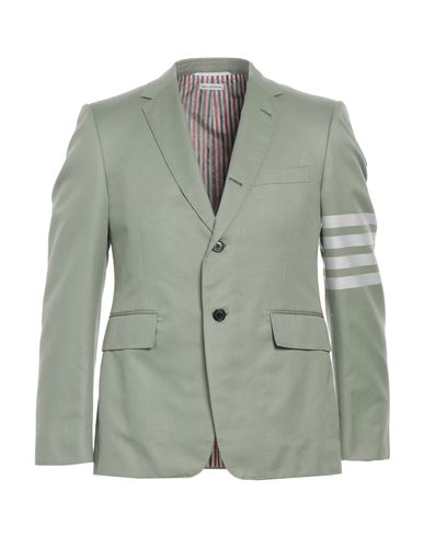 Thom Browne Man Suit Jacket Sage Green Size 4 Cotton